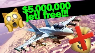 $5 MILLION DOLLAR FIGHTER JET FOR FREE! (GTA V ONLINE 1.38 PATCH)