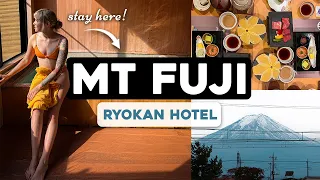 MT. FUJI Traditional Japanese Ryokan! 🇯🇵 (with PRIVATE ONSEN)