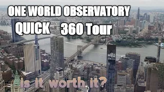 One World Observatory Quick 360 degrees tour. What's inside?