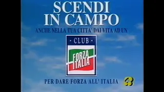 (1994). Spot/Commercial Politiche '94: inno di FORZA ITALIA (versione lunga) con scorci d'Italia.