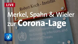 Live: Merkel, Spahn und Wieler zur Corona-Lage
