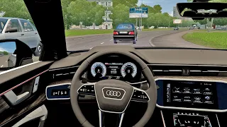 2019 AUDI A6 SEDAN 55 TSFI [ POV DRIVE | City Car Driving | Fast Driving | Logitech g29