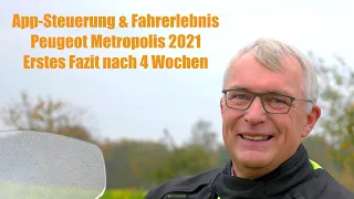 Fahrerlebnis, Gepäckvolumen & App-Steuerung - Erstes Fazit nach 4 Wochen PEUGEOT METROPOLIS 2021