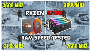 Ryzen 7 3700X - RAM Speed Tested in 12 Games (3600 Mhz to 2133 Mhz)