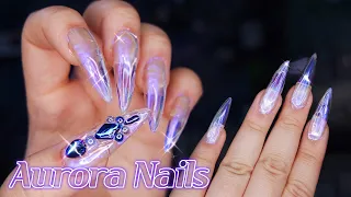 ✨영롱함+유리알+얼음! 완전 영롱한 🔮오로라🔮 네일아트! / Aurora nails / Ice nails / Glass nailsㅣ예그시