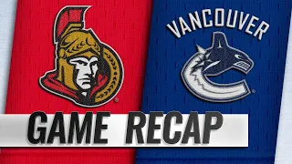 Canucks fend off late rally from Senators in 7-4 win