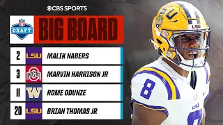 2024 NFL Draft Big Board: Battle for WR1 between Nabers and Harrison Jr. | CBS Sports