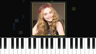 Sabrina Carpenter - ''Too Young''  Piano Tutorial - Chords - How To Play - Cover