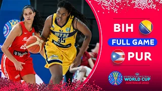 Bosnia and Herzegovina v Puerto Rico | Full Basketball Game | FIBA Women's Basketball World Cup 2022