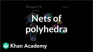 Nets of polyhedra | Perimeter, area, and volume | Geometry | Khan Academy