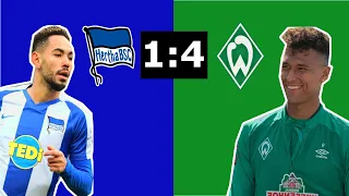 Hertha BSC verliert 1:4 gegen ein gutes Werder Bremen! Kurze Analyse des Spiels