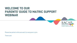 SACAP Parents' Guide to Matric Support 2021 | Webinar