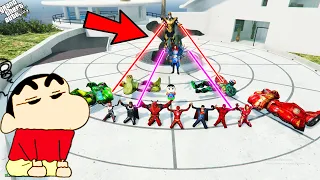 GTA 5 : SHINCHAN & Avengers Army Cheated By Dr. Strange in GTA 5 ! | Techerz