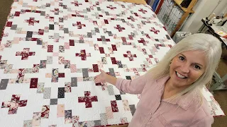 GORGEOUS FLOWERS!!! "ROSE CROSSING" QUILT TUTORIAL!