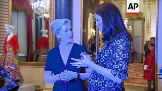 Duchess of Cambridge and Countess of Wessex meet fashion royalty