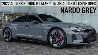 EXCLUSIVE COLOR! 2022 AUDI RS E-TRON GT IN NARDO GREY - 646HP/830NM - SUCH A BEAUTIFUL CAR & SPEC!