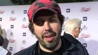 Angus Sampson chats on the "Fargo" red carpet for an Emmy voter FYC screening