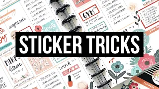 Sticker Tips and Tricks // Layering and Cutting Stickers in Your Planner!