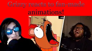 @Grizzy - Grizzy reacts to fan-made animations! | REACTION