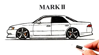 How to draw Toyota Mark 2