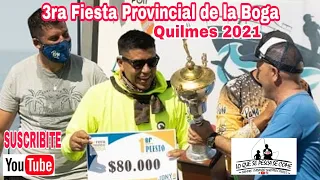 3er Fiesta Provincial de la Boga Quilmes 2021 / pesca en kayak / pesca de Bogas