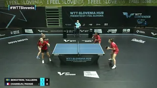 Bergstrom/Kallberg vs Chaselin/Pavade | WTT Contender Novo Mesto 2021 | WD | QF