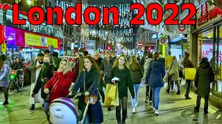 London Walk 2022 | Central London Walking Tour | London Winter Street Walk Today’s | London - 4k HDR