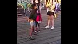 @ Santa Monica pier kids ki and shiko dance n i think?