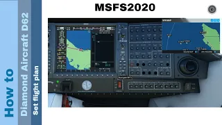 Flight Simulator 2020  - How to - Diamond Aircraft DA62 - Set flight plan