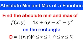 🟡14a - Absolute Minimum and Maximum of Multivariable Functions 1