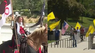 Demonstrators clash over abortion rights at Utah State Capitol