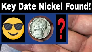 Coin Roll Hunting - Key Date Nickel Found!