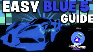 HOW TO GET LEVEL 5 BLUE HYPERCHROME EASILY in Roblox Jailbreak