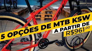 Bikes KSW 2024 a partir de R$961,00* com 24 marchas. Conheça a linha. Pedaleria