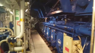 Cruise ship engine room