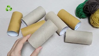 I don't throw away used toilet tissue rolls. Creative recycling craft ideas. DIY projects