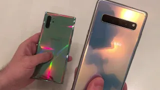 Samsung Note 10 Plus VS Samsung S10 5G - сравнение двух топов в топовых цветах! Что выбрать?