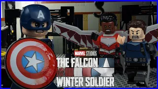 The Falcon and the Winter Soldier vs John Walker in LEGO