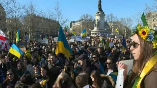 Protesters rally in Paris in support of Ukraine | AFP