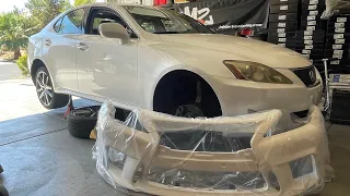 Unboxing and test fitting the Esprit Premiere body kit for the Lexus IS250.  Thank you ModInJapan!