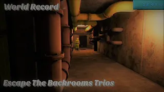 WORLD RECORD - Escape the Backrooms Trio Speedrun 18:49