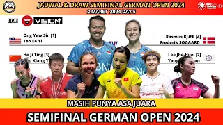 JADWAL SEMIFINAL GERMAN OPEN 2024~LAWAN KOREA! START 18.00 WIB LIVE VISIO PLUS