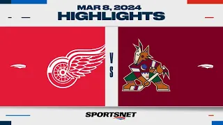 NHL Highlights | Coyotes vs. Red Wings - March 8, 2024