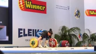 European Weightlifting Championships 2014 Women +75kg Snatch