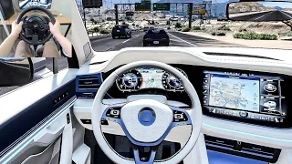 GTA 5 - 2019 Volkswagen Touareg [Steering Wheel gameplay]