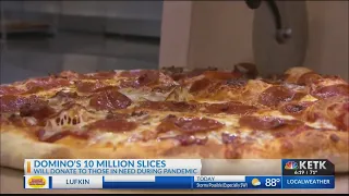 Domino's to donate 10 million slices of pizza to those in need