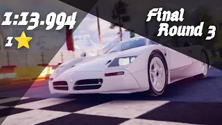 1⭐ - 1:13.994 | Nissan R390GT1 GP Reference - Final Round 3 - Frozen Route | Asphalt 9