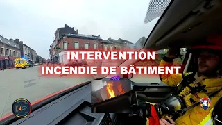 Pompiers de Liège 2023... Incendie de bâtiment 🔥🎥 Ride along