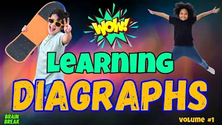 DIAGRAPHS vol.1 | LETTER BLENDS GAME EXERCISE BREAK FOR KIDS  Science of Reading  Dolch, Sight words