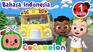 Roda Roda Bis Sekolah ASYIK! | CoComelon Indonesia | Lagu Anak | Nursery Rhymes indonesia